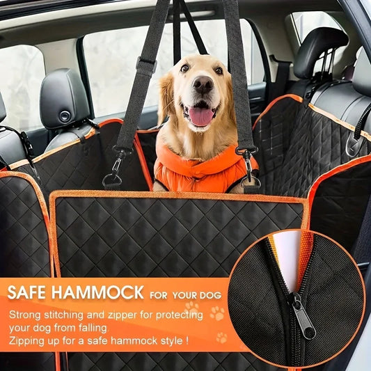 Housse de Siège Auto pour Chien – Protection Totale Imperméable et Anti-Rayures, Confort et Sécurité pour Vos Trajets